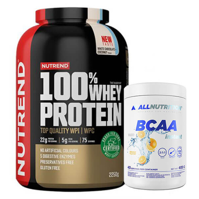 Nutrend 100% Whey protein + Allnutrition Bcaa Instant