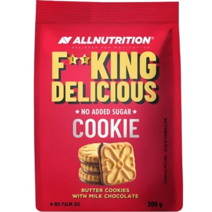 FITKING Delicious Butter Cookies with milk chocolate