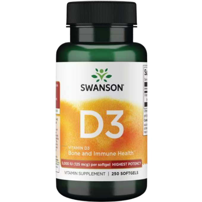 Vitaminas D3 (cholecalciferolis) 125µg 5000TV