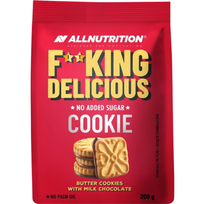 FITKING Delicious Butter Cookies with milk chocolate